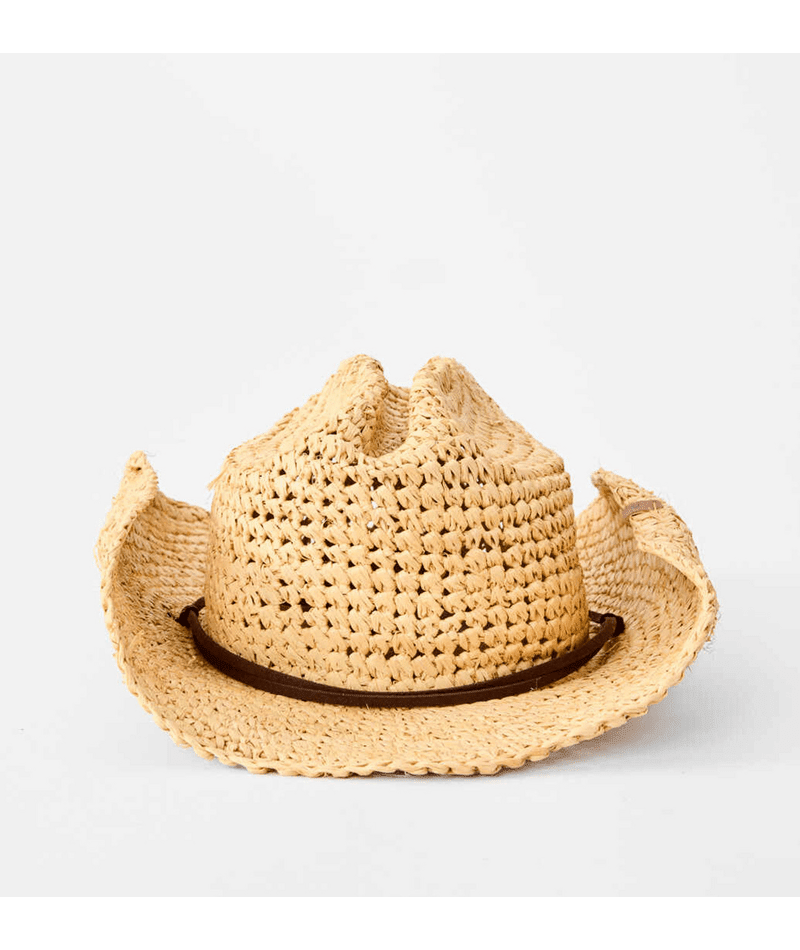 CRUSHABLE STRAW COWGIRL HAT -Rip Curl060WHE-Natural-S