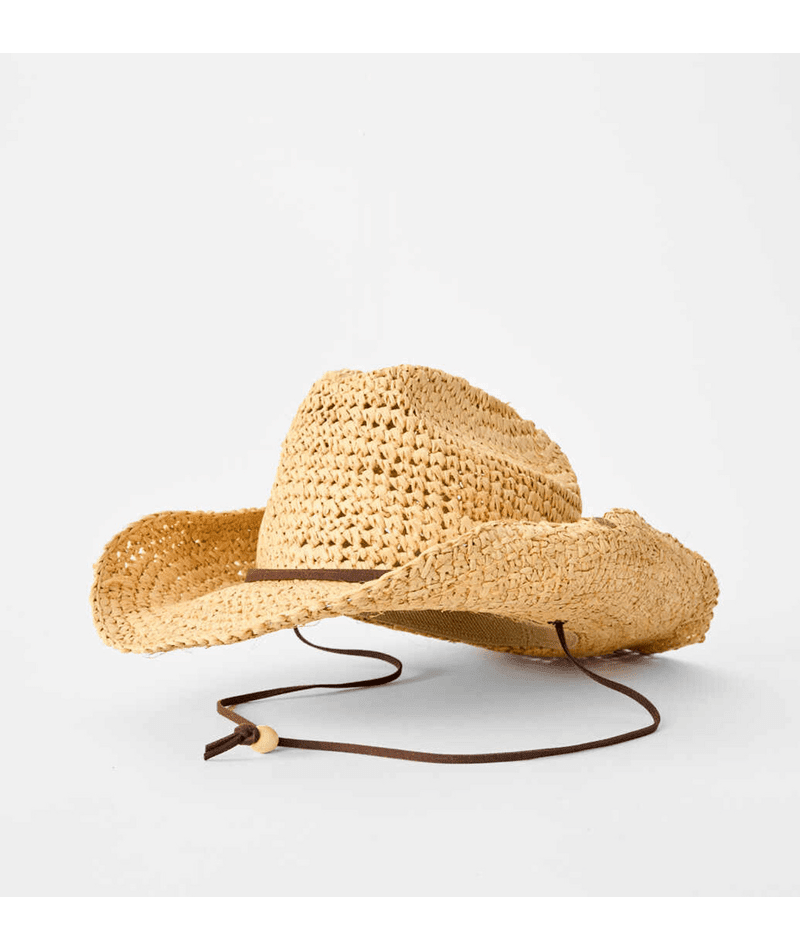 CRUSHABLE STRAW COWGIRL HAT -Rip Curl060WHE-Natural-S