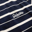 CURSIVE STRIPE T-SHIRT -S DoubleSD026S1100-NAVY/NATURAL-S
