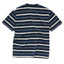 CURSIVE STRIPE T-SHIRT -S DoubleSD026S1100-NAVY/NATURAL-S
