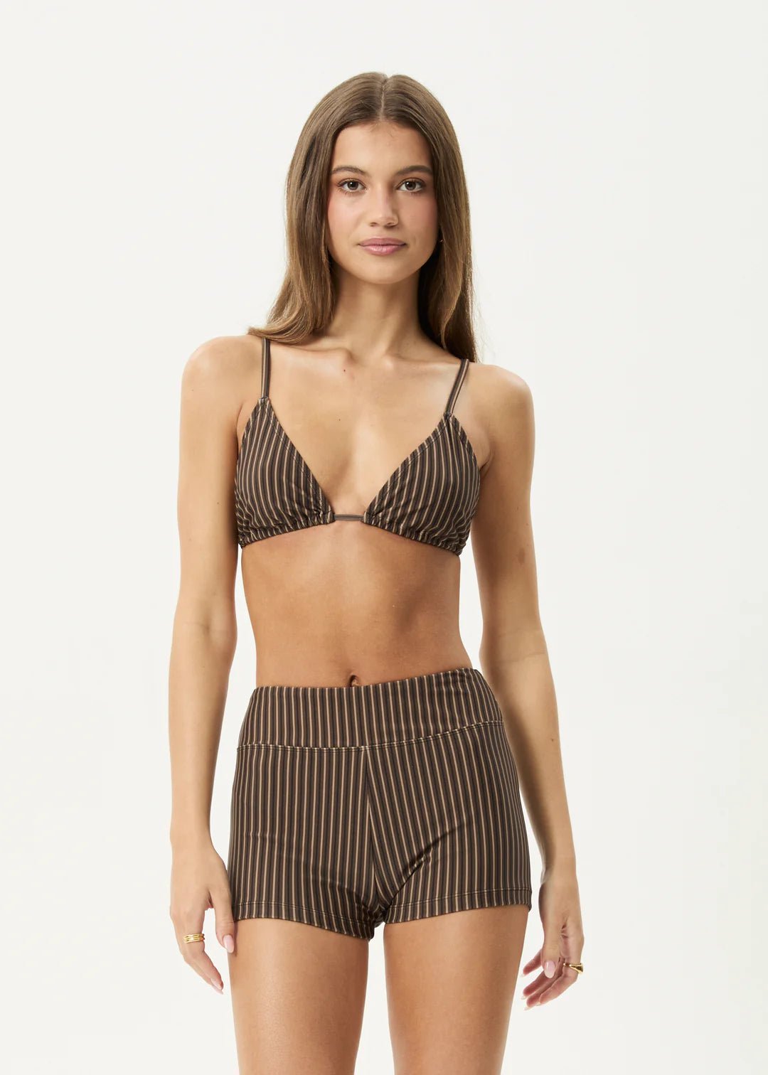Cyrus - Bikini Top - AfendsW254700-COFFEE STRIPE-XS