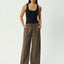 Cyrus - Recycled Wide Leg Pant - AfendsW254400-COFFEE STRIPE-XS