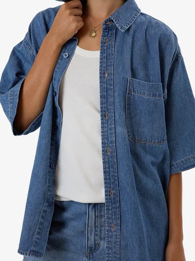Darian Denim Shirt - Thrillswth24 - 229edd - Dark Dust Blue - 10