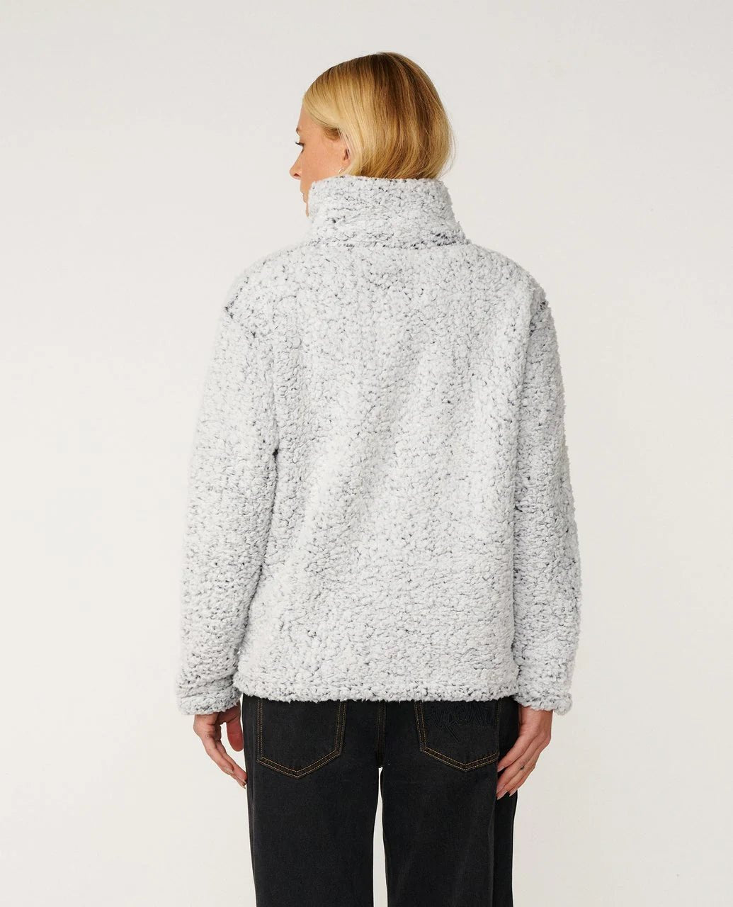 Dark N stormy 1/4 zip crew -Rip CurlGFEJO1-LIGHT GREY-2XS