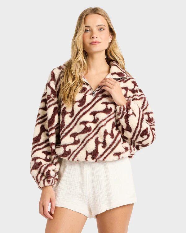 DARK WAVE HALF ZIP CREW - Billabong24B411673-TEAK-XS/6