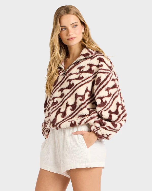 DARK WAVE HALF ZIP CREW - Billabong24B411673-TEAK-XS/6