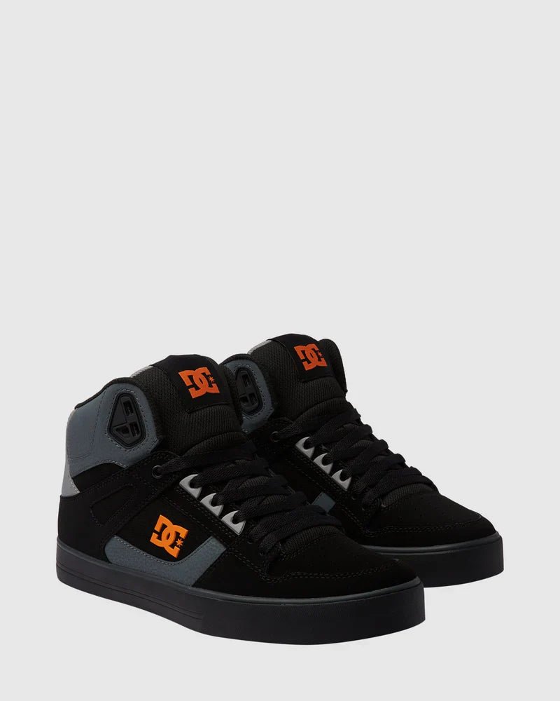DC Pure High Top WC - DCADYS400043 - XKNS - Blk/Org/Grey - 10