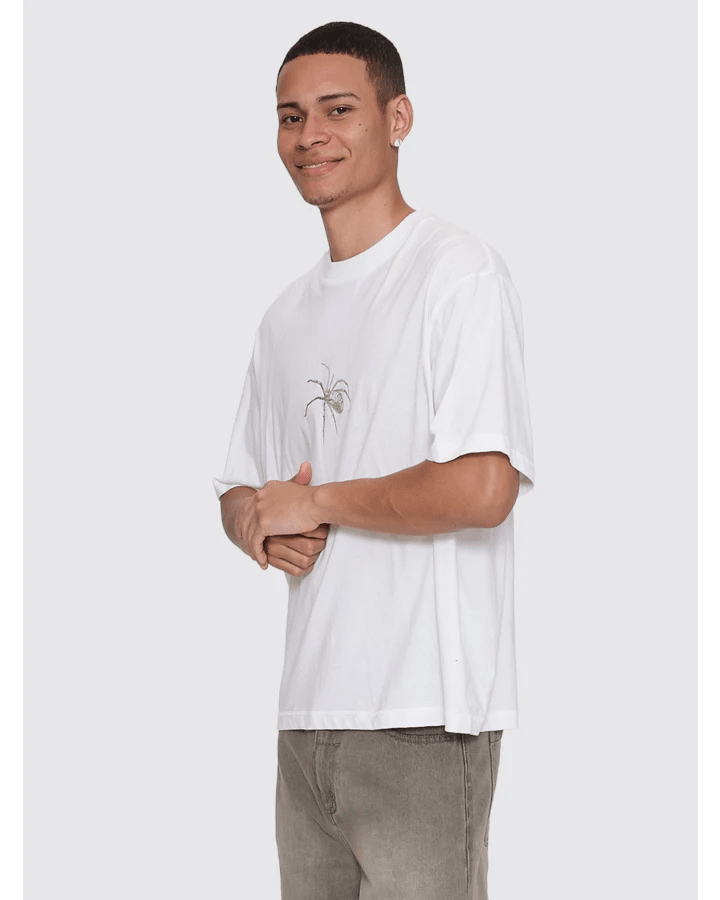 Deceitful Box Fit Oversize Cropped Tee - ThrillsTA26-189A-Dirty White-S