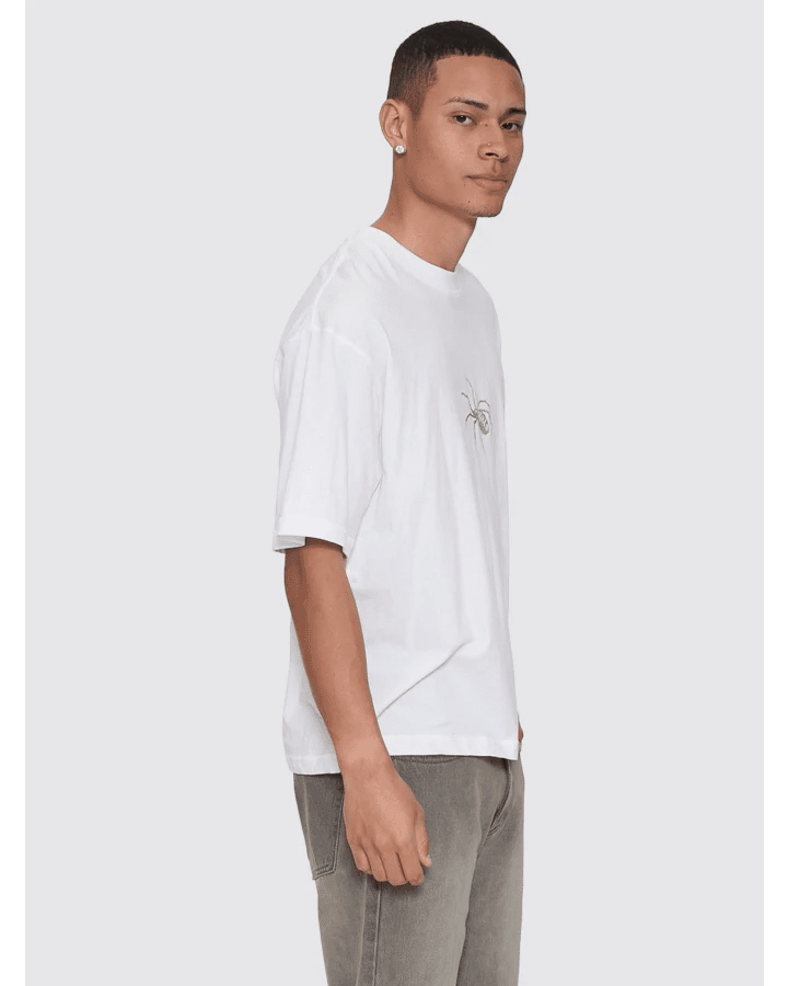 Deceitful Box Fit Oversize Cropped Tee - ThrillsTA26-189A-Dirty White-S