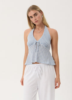 POWDER BLUE CHECK