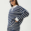 Delta - Recycled Knit Shirt - AfendsW262560-NAVY STRIPE-XS