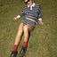 Delta - Recycled Knit Shirt - AfendsW262560-NAVY STRIPE-XS