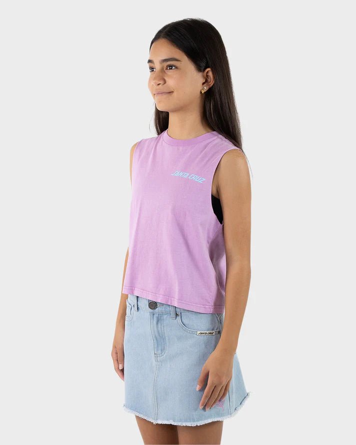 Delta Strip Chest Muscle Crop Tee - Santa CruzSG324 - SV02 - PURP - Purple - 10