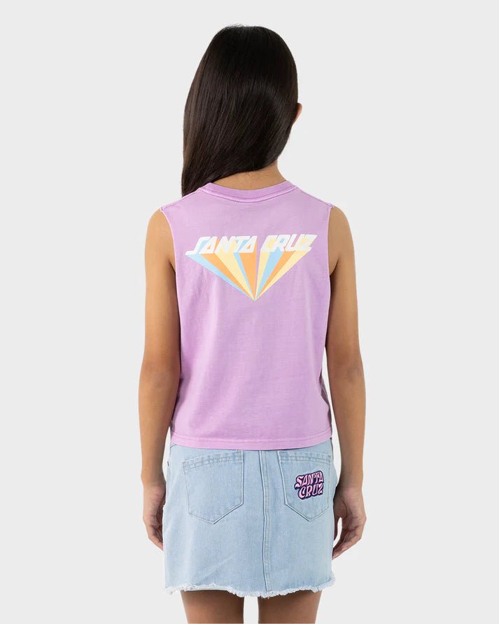 Delta Strip Chest Muscle Crop Tee - Santa CruzSG324 - SV02 - PURP - Purple - 10
