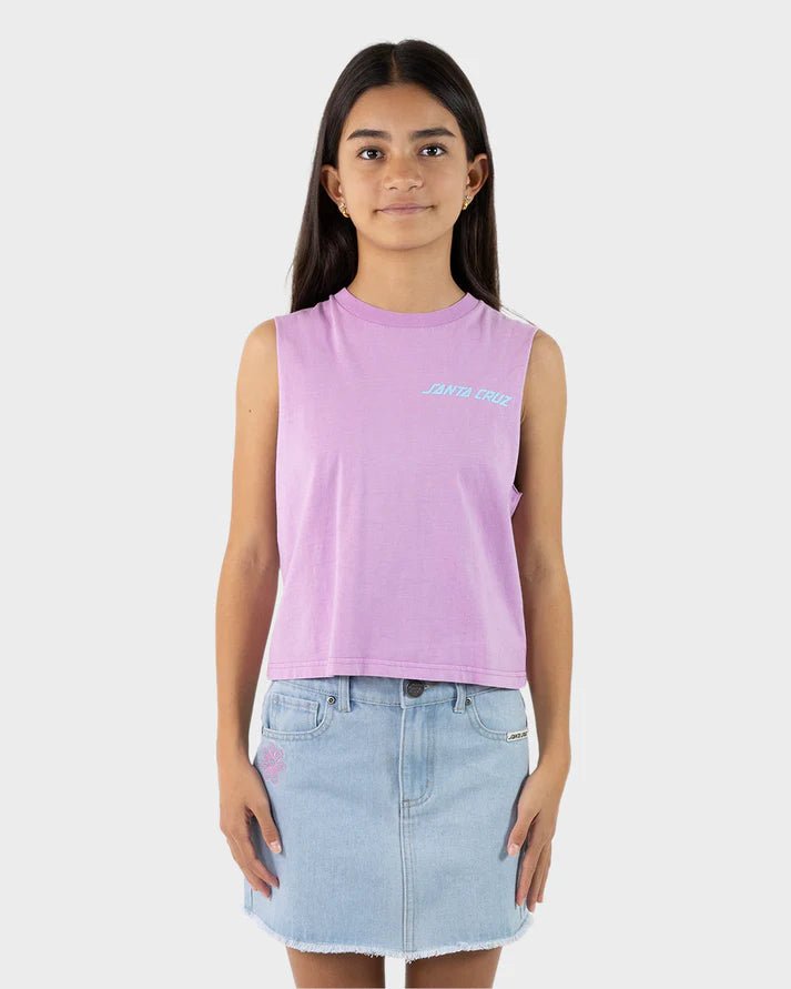 Delta Strip Chest Muscle Crop Tee - Santa CruzSG324 - SV02 - PURP - Purple - 10