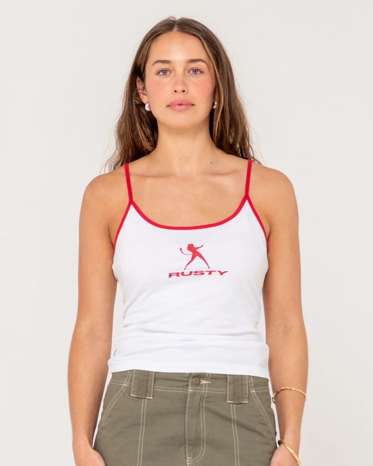 Devil Staple Singlet - RustyTSL0658 - White - 10