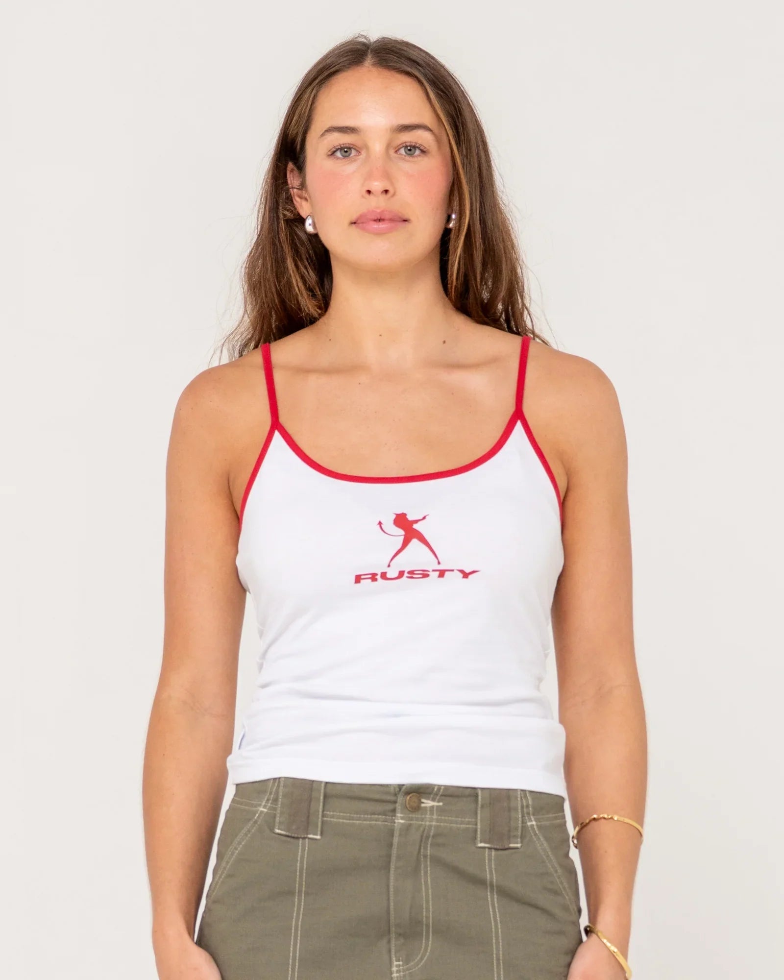 Devil Staple Singlet - RustyTSL0658 - White - 10