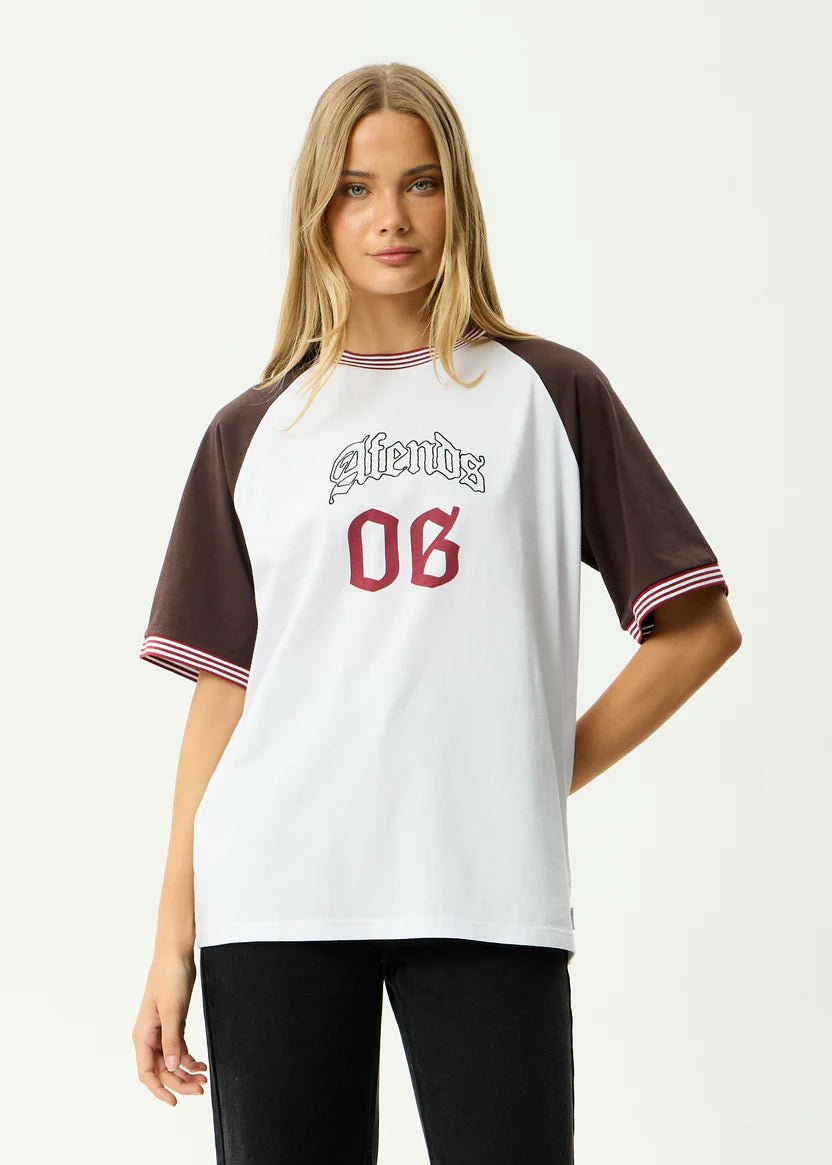 Dexter - Oversized Tee - Coffee / White - AfendsW261006-CWH-COFFEE / WHITE-S