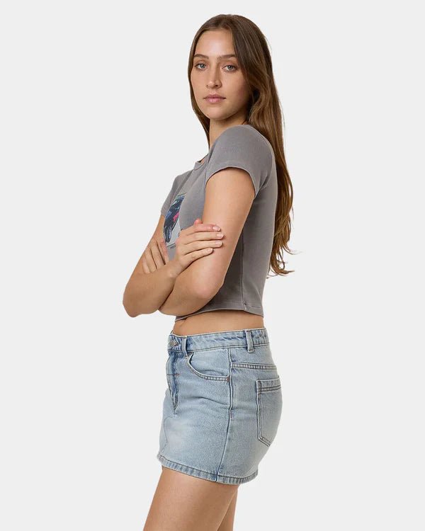 Die Fighting Mini Tee - Washed Grey - ThrillsWTH25 - 115G - Washed Grey - 8