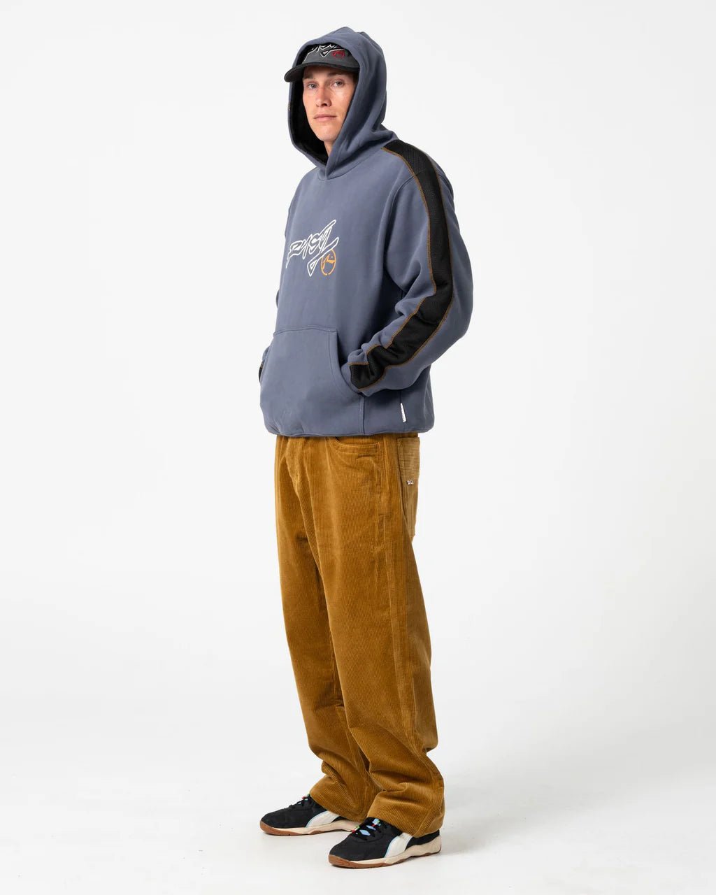 DINE N DASH HOODED FLEECE - RustyFTM1196-STEEL-XS