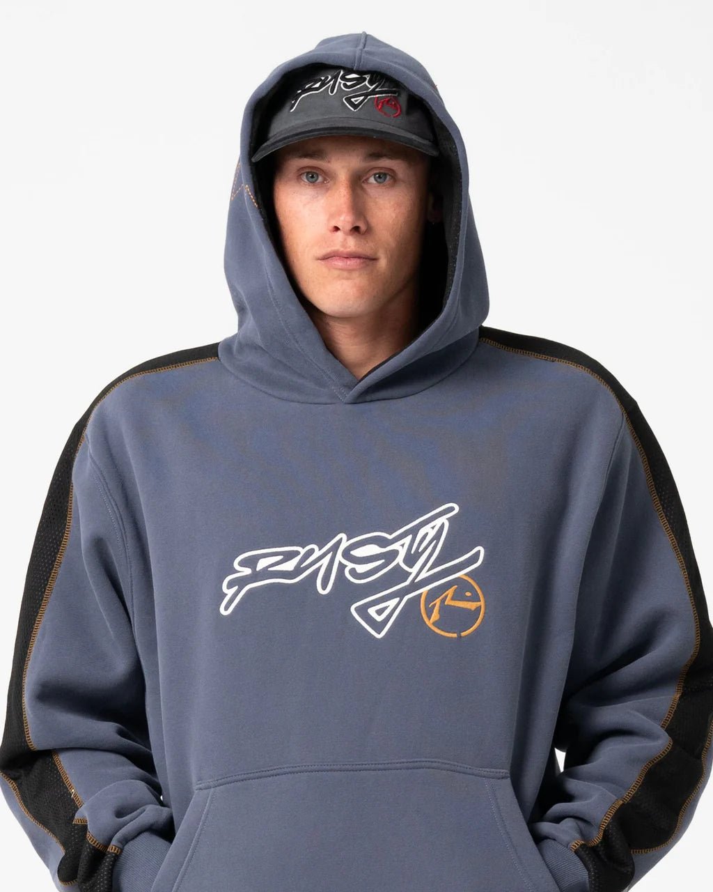 DINE N DASH HOODED FLEECE - RustyFTM1196-STEEL-XS