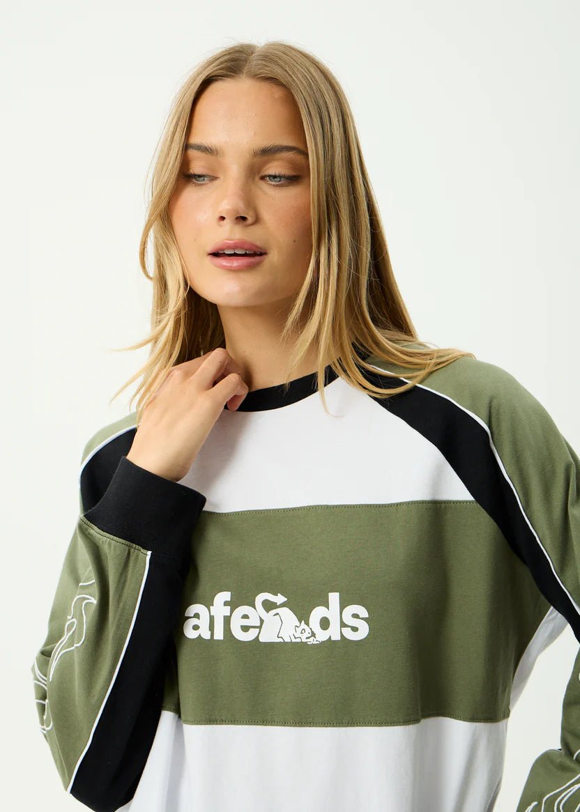 Dirts - Recycled Long Sleeve Tee - AfendsW261060-DEEP OLIVE-S