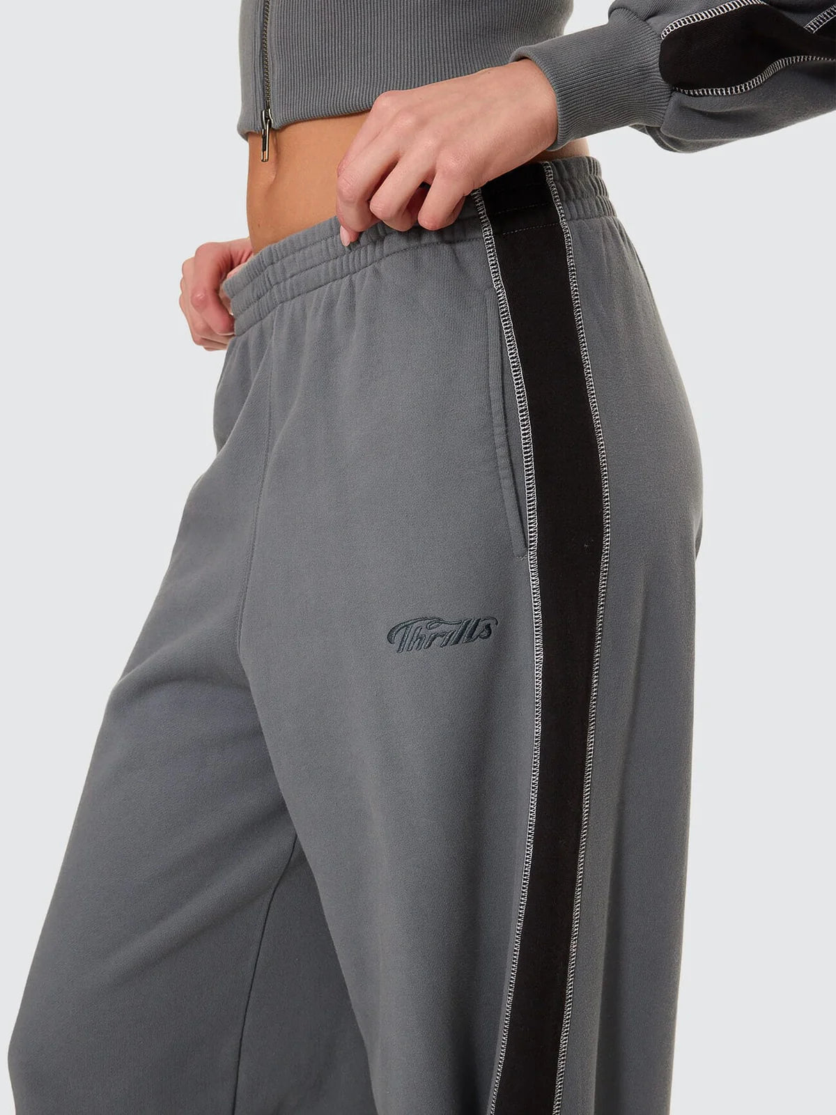 Division 011 Panelled Track Pant -ThrillsWTW26-404E-Petrol-6