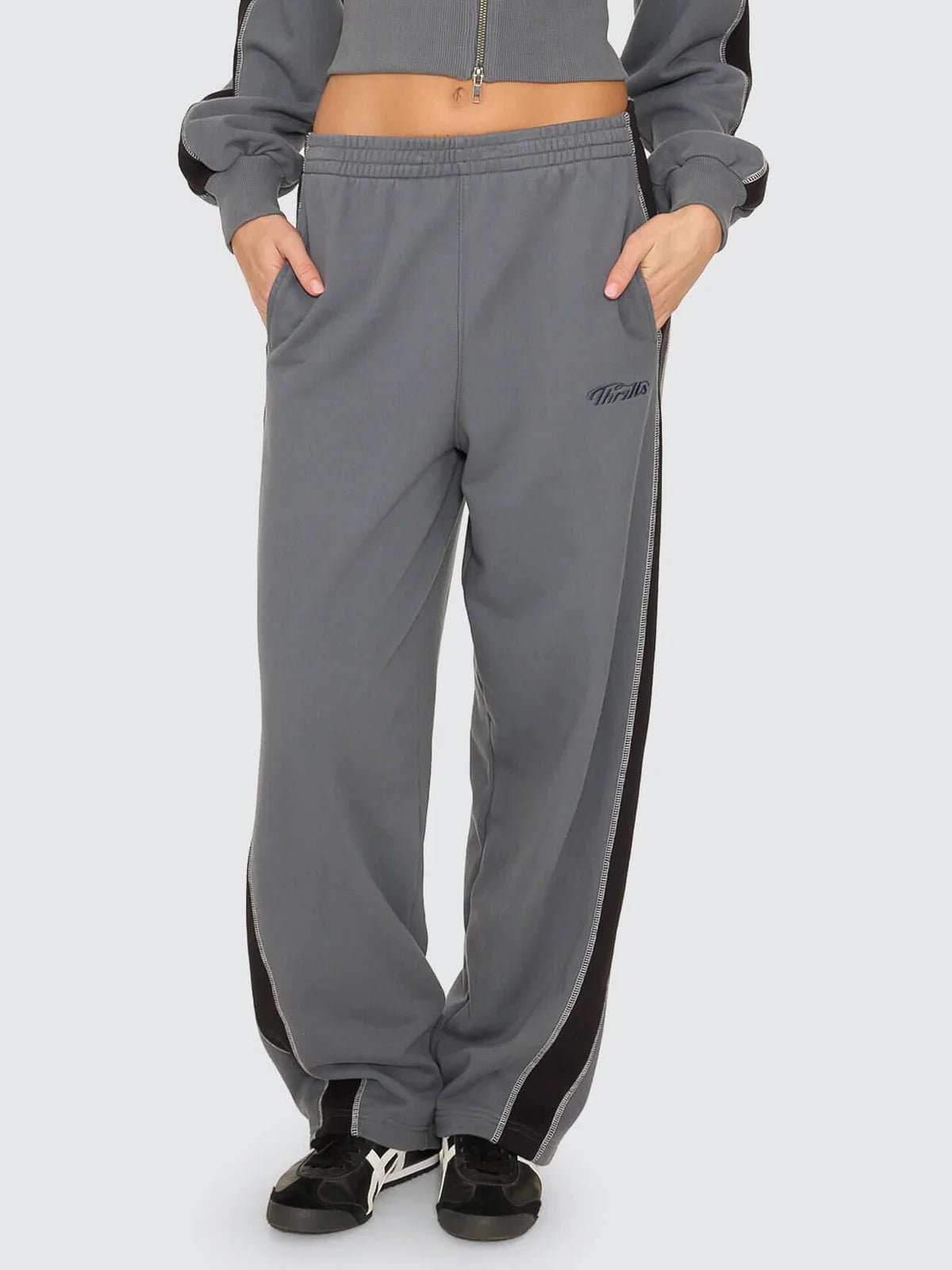 Division 011 Panelled Track Pant -ThrillsWTW26-404E-Petrol-6