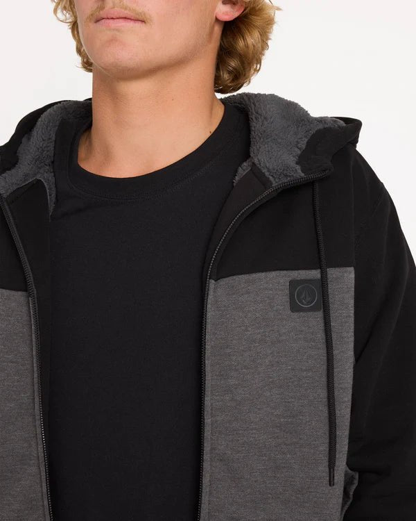 DIVISION LINED ZIP - VolcomA5812501-CHARCOAL HEATHER-S