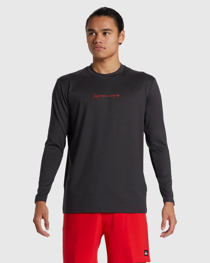 DNA Rushed Logo Surf Tee LS - Quiksilveraqywr03191 - kta0 - Tarmac - L