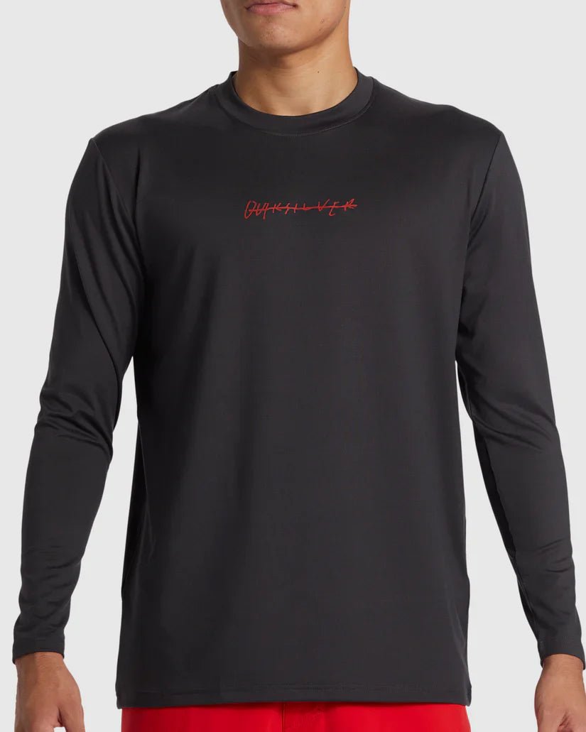 DNA Rushed Logo Surf Tee LS - Quiksilveraqywr03191 - kta0 - Tarmac - L