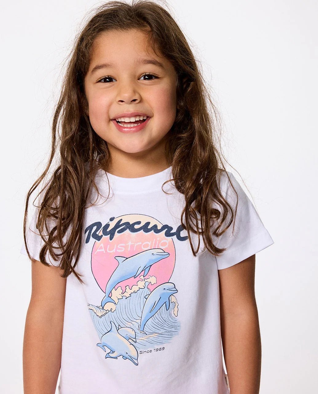 DOLPHIN RELAXED TEE - GIRL - Rip Curl04BJTE - WHI AUST - 1 - 2