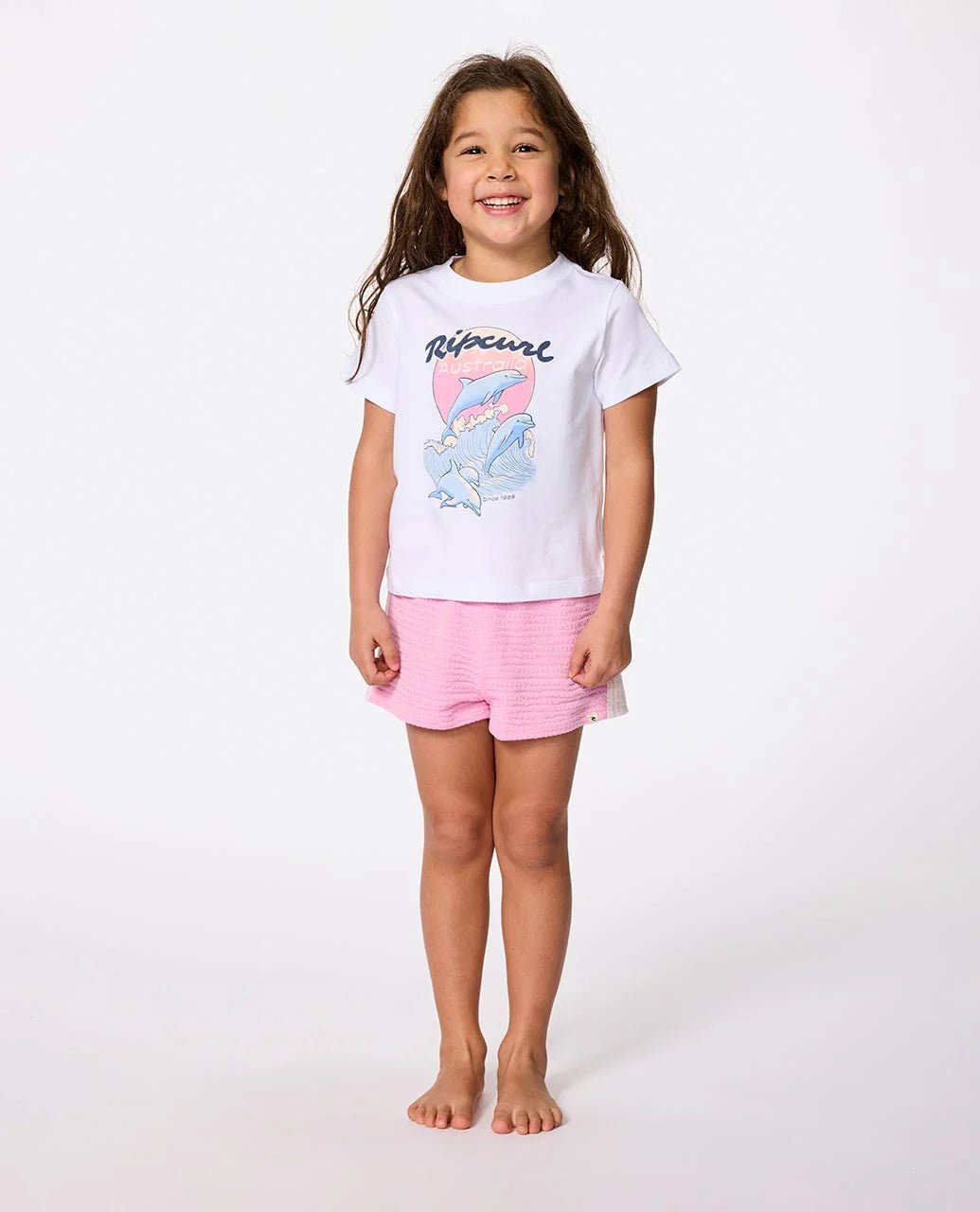 DOLPHIN RELAXED TEE - GIRL - Rip Curl04BJTE - WHI AUST - 1 - 2
