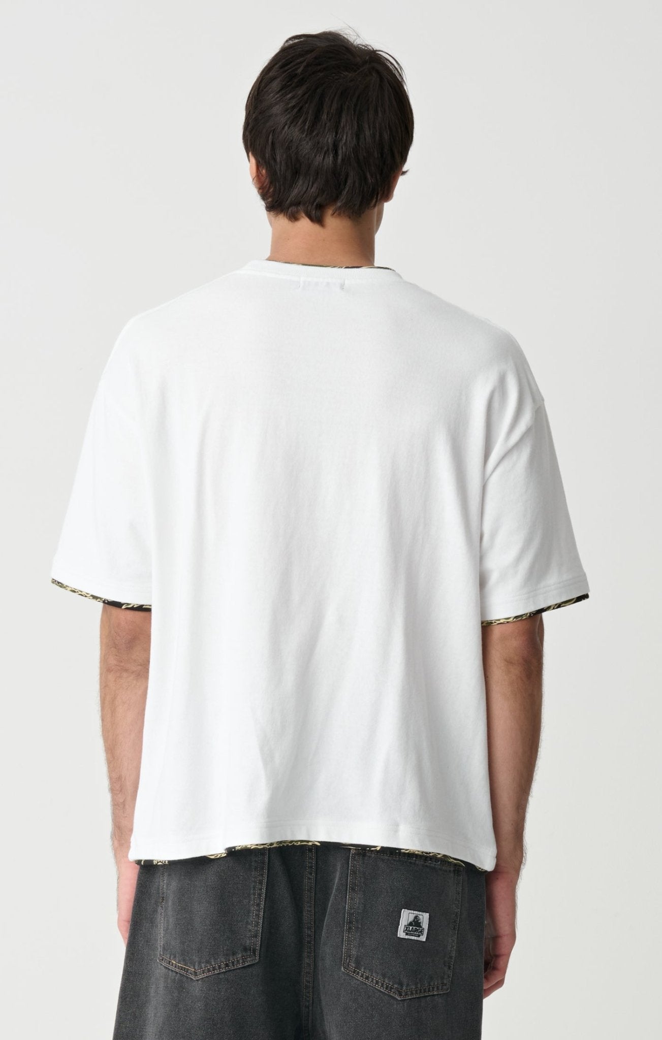 DOUBLE LAYER GORILLA FIT TEE -XlargeXL026W1100-WHITE-XXS