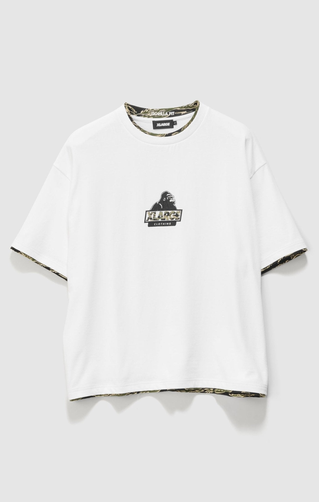 DOUBLE LAYER GORILLA FIT TEE -XlargeXL026W1100-WHITE-XXS