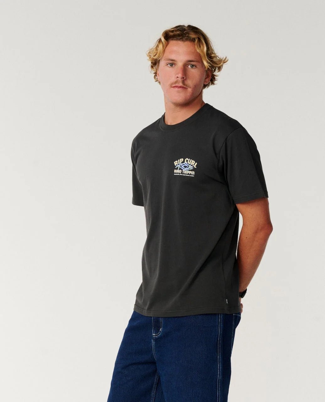 DOWN UNDER KOALA TEE -Rip Curl15FMTE-Washed Black-XS
