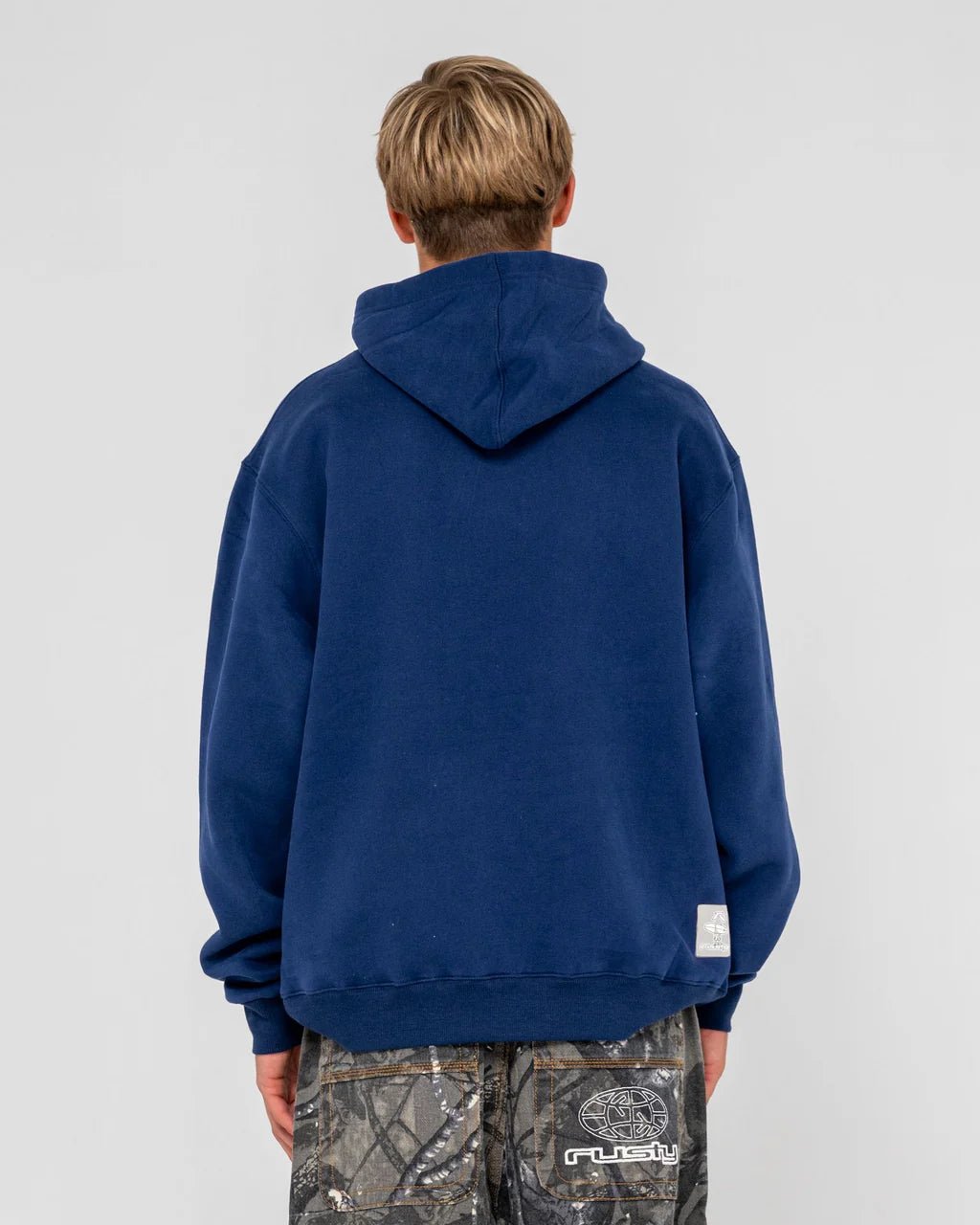 DR. DOT HOODED FLEECE - RustyFTM1197-DARK BLUE-S