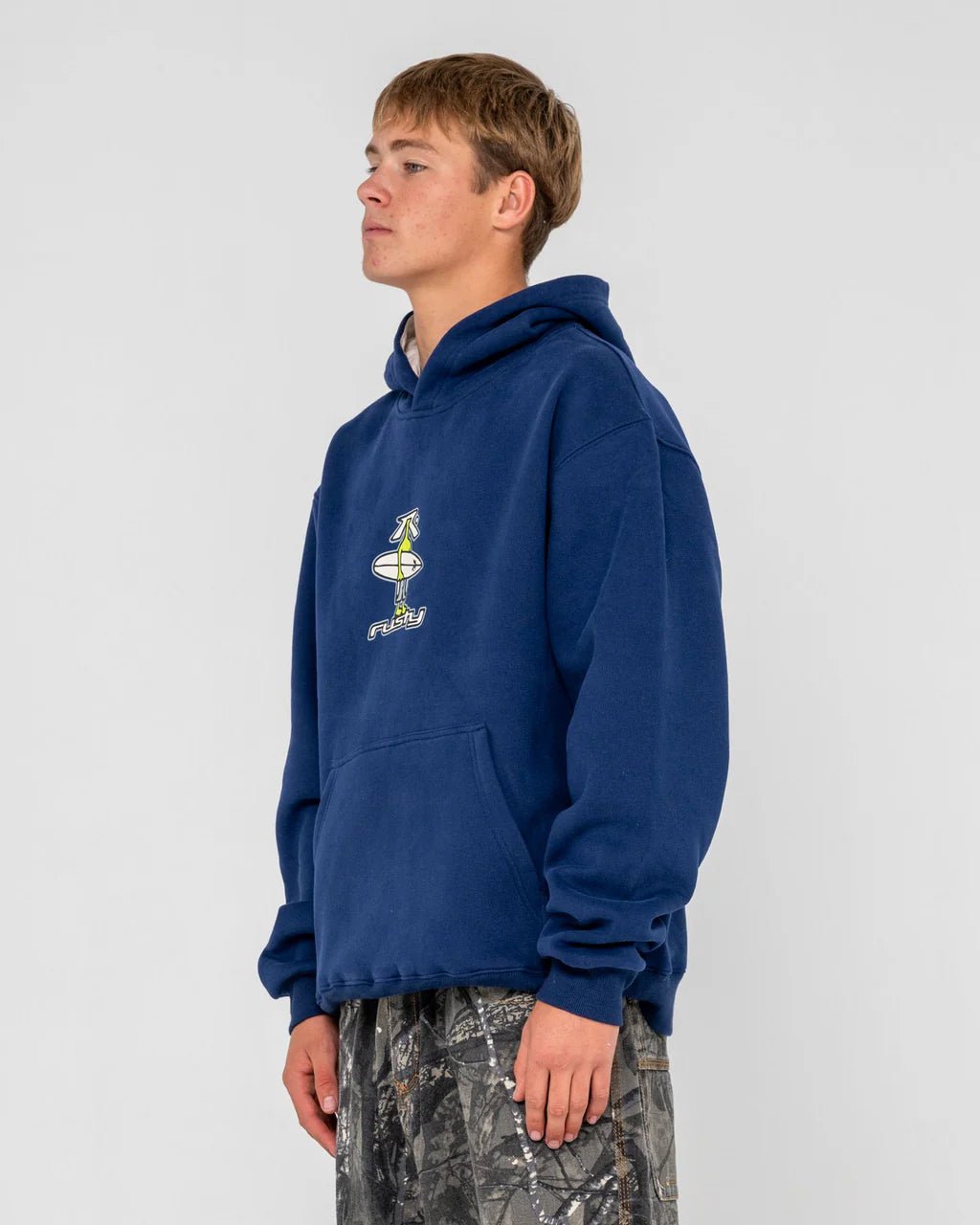 DR. DOT HOODED FLEECE - RustyFTM1197-DARK BLUE-S