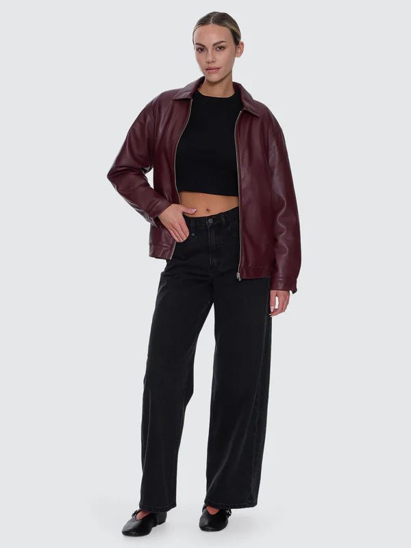 Elka Leather Jacket - ThrillsWTA26-226H-New Maroon-10