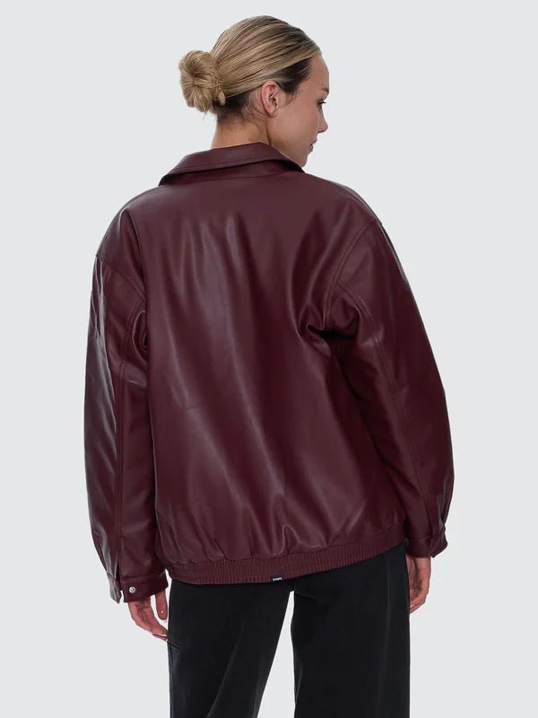 Elka Leather Jacket - ThrillsWTA26-226H-New Maroon-10