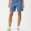Emilie Hemp Denim Workwear Short - AfendsW230306 - WNB - Worn Blue - 24