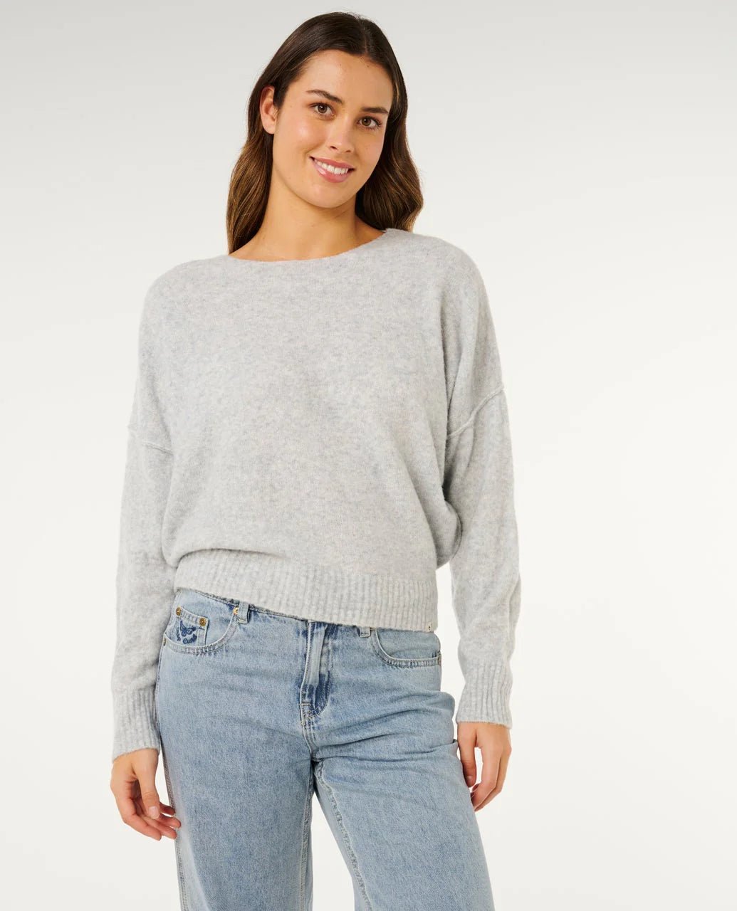 EMILY SWEATER - Rip Curl013WKN-LIGHT GREY MARLE-2XS