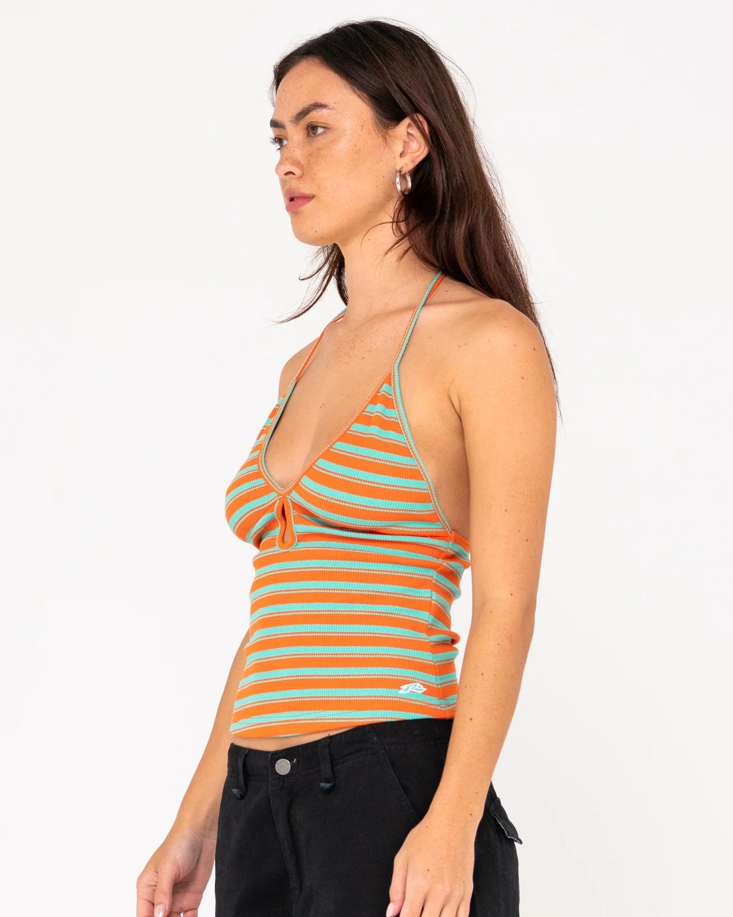 EMMA CUT OUT SKIMMER TANK - RustyTSL0642 - VTQ - Vibrant Turquoise - 10