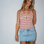 EMMA CUT OUT SKIMMER TANK - RustyTSL0642-MULTI STRIPE-6
