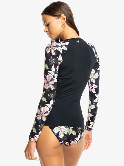 Sunny Floral Ls Zip Lycra