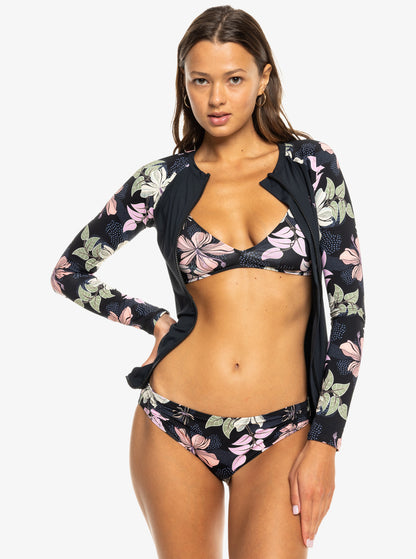 Sunny Floral Ls Zip Lycra