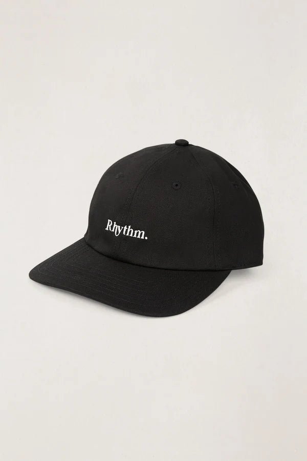 ESSENTIAL BRUSHED TWILL CAP -Rhythm0725M-HW01-BLACK-OS