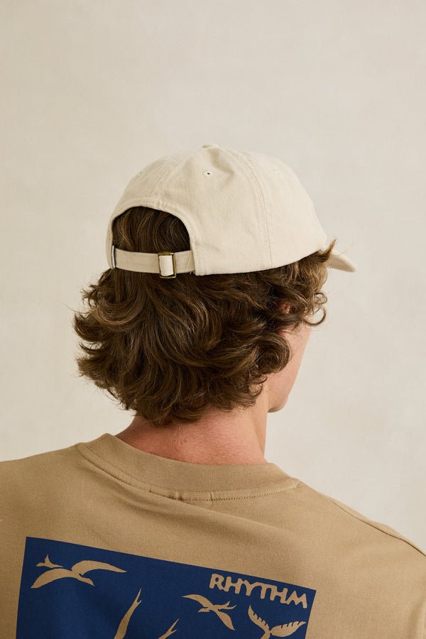 ESSENTIAL BRUSHED TWILL CAP -Rhythm0726M-HW08-STONE-OS
