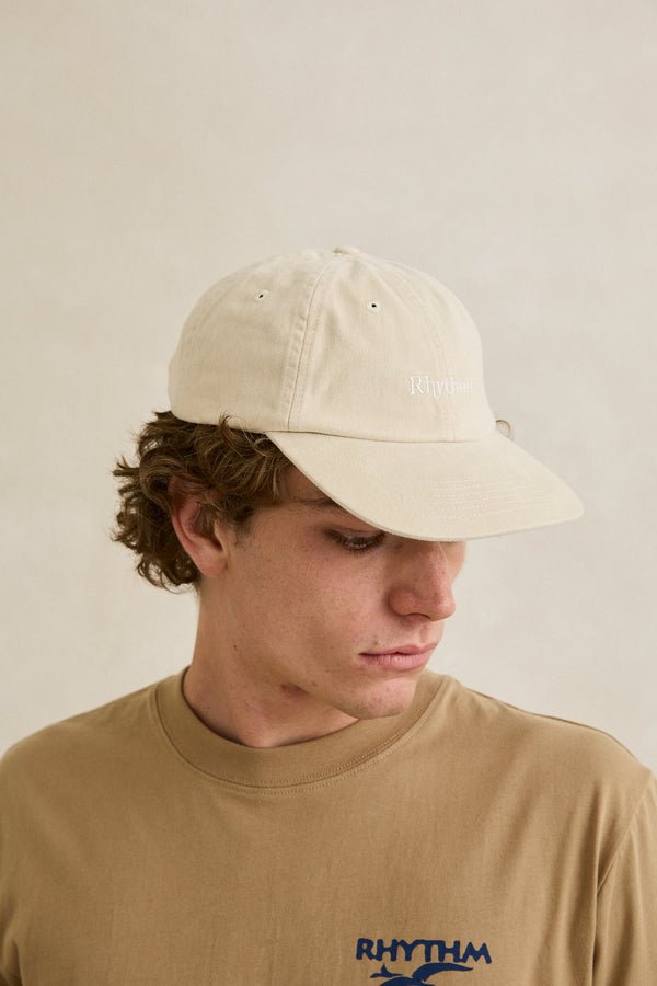 ESSENTIAL BRUSHED TWILL CAP -Rhythm0726M-HW08-STONE-OS