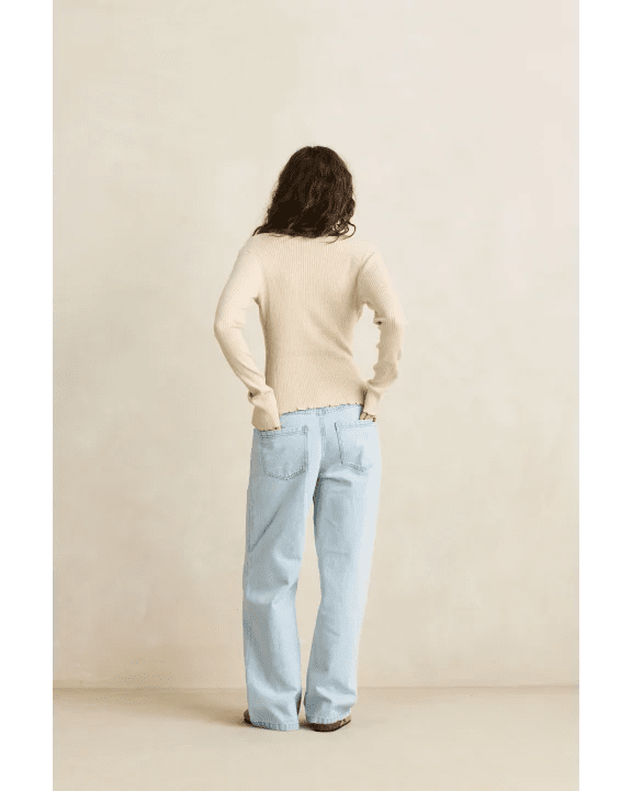 ESSENTIAL LONG SLEEVE KNIT TOP - Rhythm0426W-FT11SW-WHITE MARLE-6